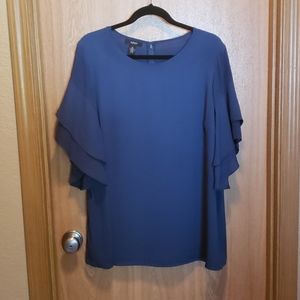 Alfani 2X Flutter Sleeve Top